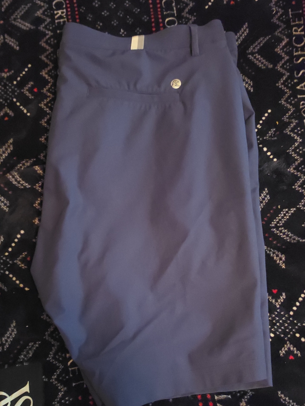 Rhoback Men's Navy Blue Chino Shorts